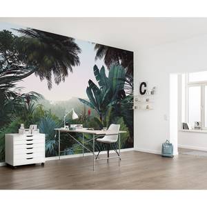 Papier peint intissé Jungle Morning Intissé - Multicolore