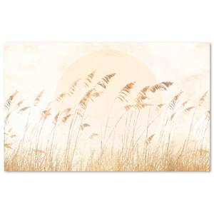 Papier peint intissé Dune Grass Intissé - Marron / Jaune