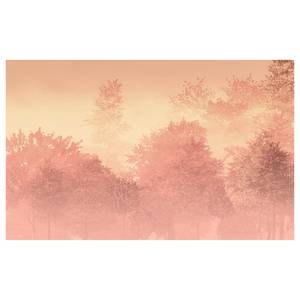 Vlies-fotobehang Heartwood vlies - roze/geel