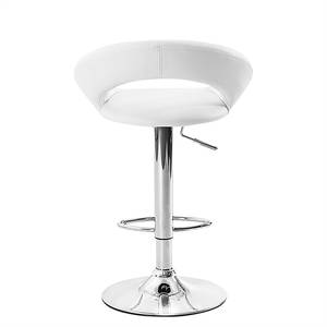 Chaise de bar Hemingway Blanc / Chrome - Lot de 2