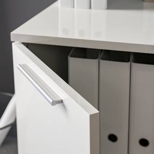 Bureau Lenora wit/zilverkleurig