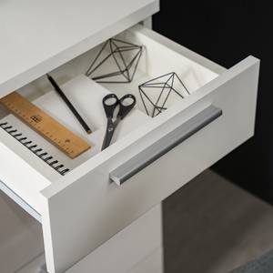 Bureau Lenora wit/zilverkleurig