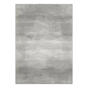 Kurzflorteppich Waves Polyester - Grau - 140 x 200 cm