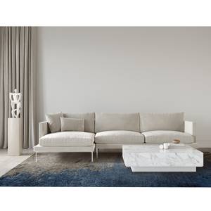 Laagpolig vloerkleed Concours I polyester - Grijs/blauw - 140 x 200 cm