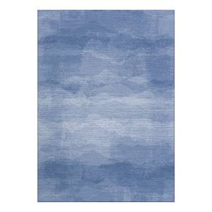 Kurzflorteppich Waves Polyester - Blau - 170 x 240 cm