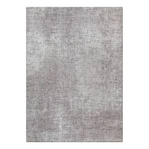 Laagpolig vloerkleed Chaos polyester - Heldergrijs - 295 x 400 cm