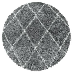 Tapis épais Kamara II Polypropylène - Gris - Diamètre : 160 cm