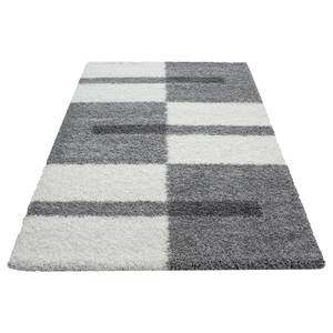 Tapis épais Fornax Polypropylène - Blanc / Gris - 140 x 200 cm