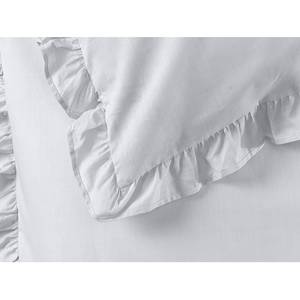 Parure de lit Felizitas Coton renforcé - Blanc - 155 x 220 cm + oreiller 80 x 80 cm