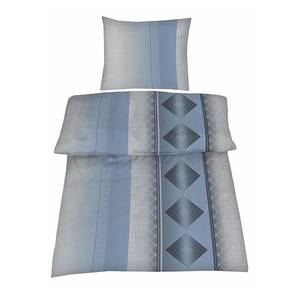 Beddengoed Azurro polyester microvezel - blauw/grijs