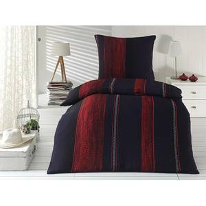 Beddengoed Bernhard polyester microvezel - rood/zwart