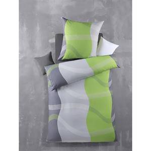 Beddengoed Felix polyester microvezel - groen/wit