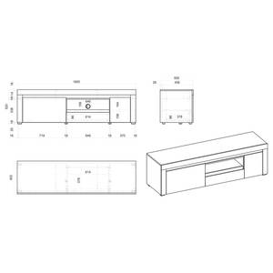 TV-Lowboard Stonda II Anthrazit