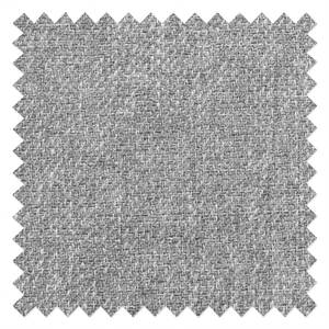 Divano angolare Estufa Tessuto piatto - Tessuto Amra: argento - Longchair preimpostata a sinistra - Funzione letto