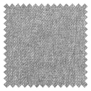 Divano angolare Estufa Tessuto piatto - Tessuto Amra: argento - Longchair preimpostata a sinistra - Senza funzione letto
