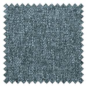 Canapé d’angle Estufa Tissage à plat - Tissu Amra: Bleu gris - Méridienne courte à droite (vue de face) - Avec fonction couchage