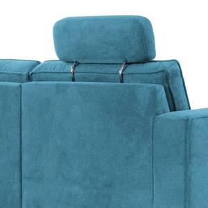 Canapé panoramique Ford Point Tissage à plat - Tissu Palila: Bleu clair - Méridienne longue à droite (vue de face) - Sans fonction couchage