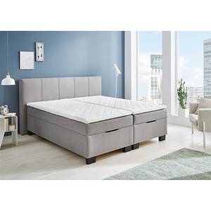 Lit boxspring Karlsborg Gris lumineux - 180 x 200cm