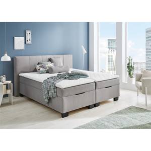 Lit boxspring Karlsborg Gris lumineux - 180 x 200cm