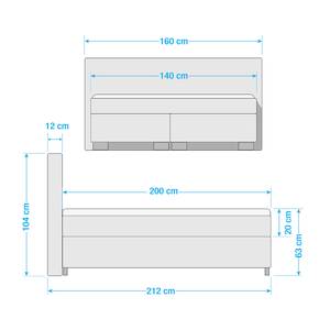 Lit boxspring Cool Mesh II 160 x 200cm