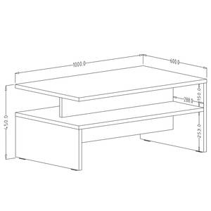 Table basse Adschman noir mat