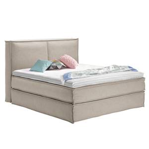 Premium Boxspringbett KINX Stoff KINX: Beige - 200 x 200cm - H3 - 130 cm