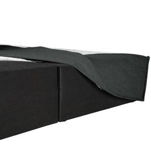 Premium boxspring KINX Velours Vaia: Donkergrijs - 200 x 200cm - H3 medium - 130cm