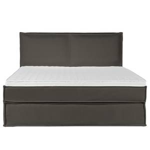 Premium Boxspringbett KINX Recycelter Strukturstoff Gesa: Anthrazit - 200 x 200cm - H3 - 130 cm