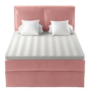 Premium boxspring KINX Velours Vaia: antiek roze - 160 x 200cm - H2 zacht - 130cm