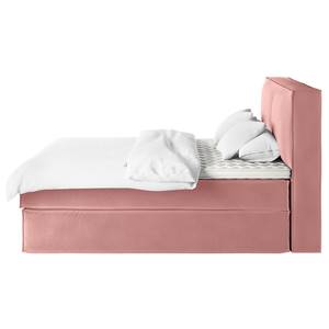 Premium Boxspringbett KINX Samt Vaia: Altrosa - 200 x 200cm - H2 - 130 cm