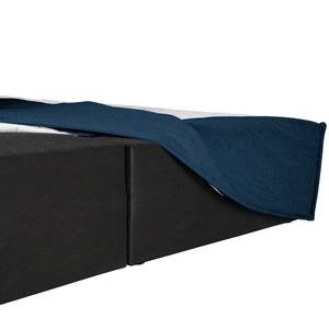 Lit boxspring Kinx Velours Vaia: Bleu foncé - 180 x 200cm - D2 souple - 130 cm