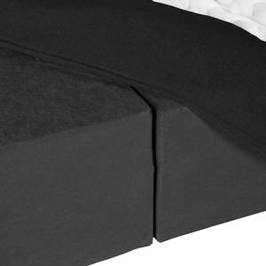 Lit boxspring Kinx Microfibre Kiani: Noir - 180 x 200cm - D2 souple - 130 cm