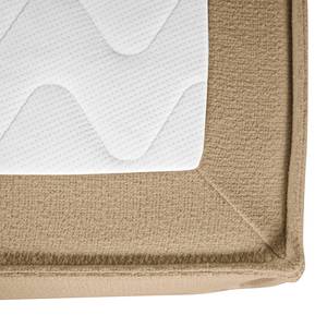 Premium Boxspringbett KINX Recycelter Strukturstoff Gesa: Beige - 140 x 200cm - H2 - 130 cm