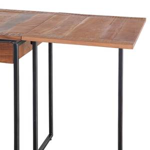 Eettafel Savella (verlengbaar) gerecycled oud hout / ijzer - oud hout / zwart