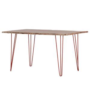 Table Penola Acacia massif / Fer - Acacia / Marron