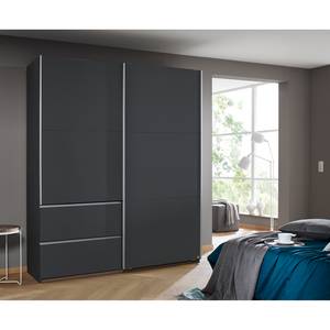 Armoire à portes coulissantes Sevilla I Gris - Largeur : 175 cm - Argenté