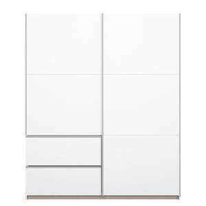 Armoire à portes coulissantes Sevilla I Blanc alpin - Largeur : 175 cm - Argenté