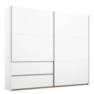 Armoire à portes coulissantes Sevilla I Blanc alpin - Largeur : 218 cm - Argenté