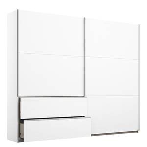 Armoire à portes coulissantes Sevilla I Blanc alpin - Largeur : 218 cm - Argenté