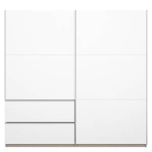 Armoire à portes coulissantes Sevilla I Blanc alpin - Largeur : 218 cm - Argenté