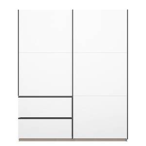 Armoire à portes coulissantes Sevilla I Blanc alpin - Largeur : 175 cm - Gris