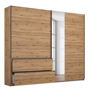 Schwebetürenschrank Sevilla II Eiche Artisan Dekor - Breite: 218 cm - Grau