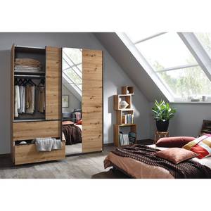 Zweefdeurkast Sevilla II Eikenhoutlook Artisan - Breedte: 175 cm - Grijs