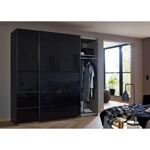 Schwebetürenschrank Sevilla II Hochglanz Grau - Breite: 218 cm - Grau