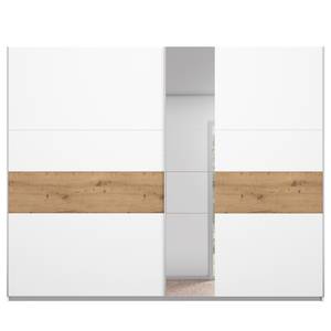 Schwebetürenschrank Korbach Eiche Artisan Dekor / Weiß - Breite: 261 cm - Basic
