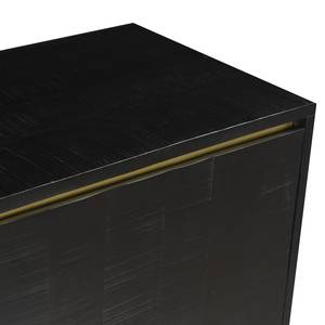 Sideboard Nooble II Mango massiv / Metall - Mango Schwarz / Gold