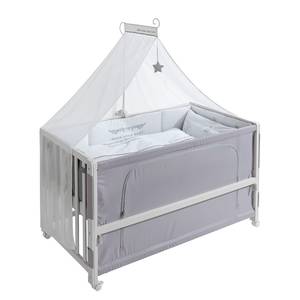 Room Bed Rock Star Baby Weiß - Holzwerkstoff - Textil - 126 x 157 x 66 cm