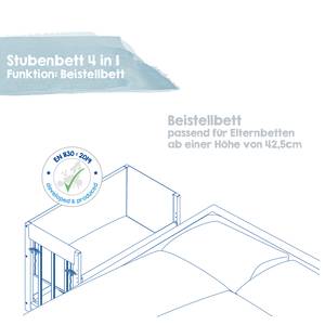 Stubenbett 4 in 1 Adam & Eule Weiß - Holzwerkstoff - Textil - 76 x 75 x 95 cm