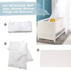 Kombi-Kinderbett Roba Basic Weiß