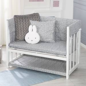 Stubenbett 3 in 1 Miffy Weiß - Holzwerkstoff - Textil - 50 x 72 x 95 cm